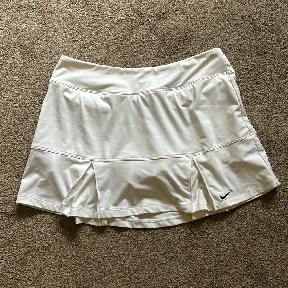 White Athletic Nike Tennis Skirt